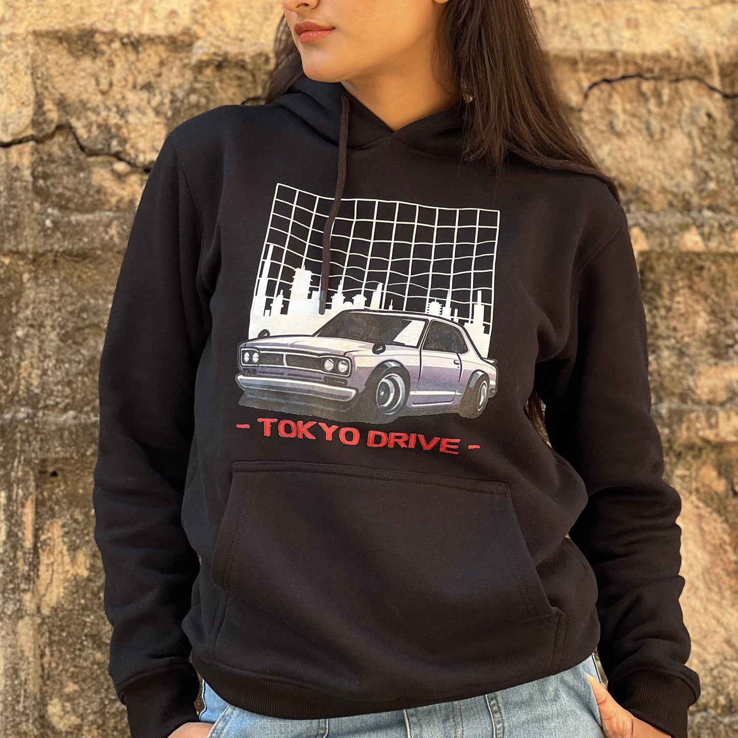 Tokyo Drive Printed Hoodie