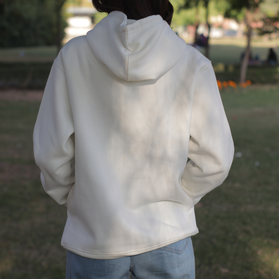 Plain White Hoodie