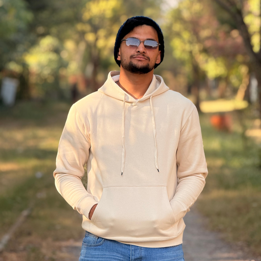 Prime Plain Beige Hoodie