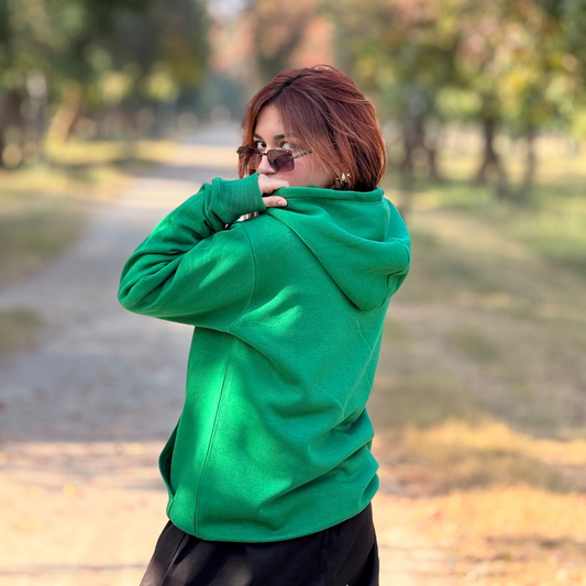 Prime Plain Green Hoodie